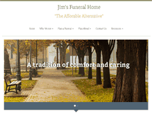 Tablet Screenshot of jimsfuneralhome.com